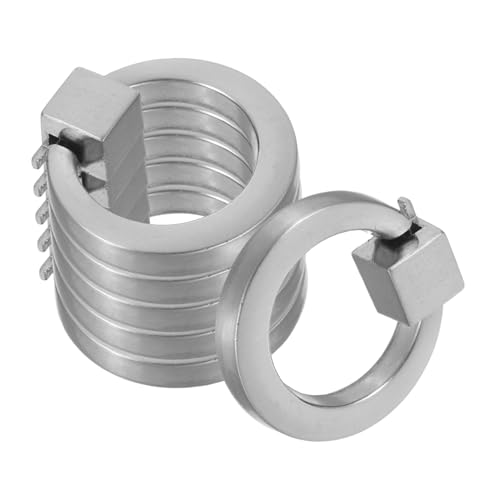 DOITOOL 6 Stück Runde Mini Schrankknöpfe aus Gebürstetem Single-hole Möbelgriffe Platzsparend und Retro Stil Geeignet für Kommoden Kleiderschränke von DOITOOL