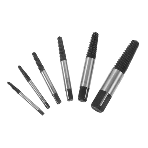 DOITOOL 6 Stück Schraubenausdreher Set Robustes Extraktor Werkzeug für Beschädigte und Gebrochene Schrauben Vielseitig Einsetzbar für Wasserrohre und Sanitärinstallationen Leichte von DOITOOL