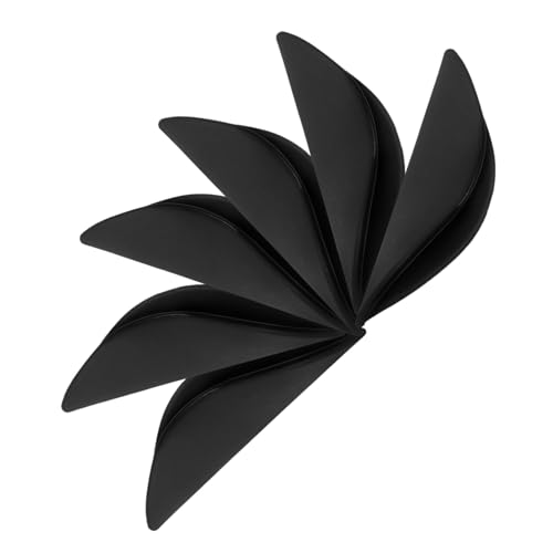 DOITOOL 6 Stück Schwarze Kunststoff Rückmontage für Küchenschränke Bohren Elegantes Design für Ihr Zuhause von DOITOOL