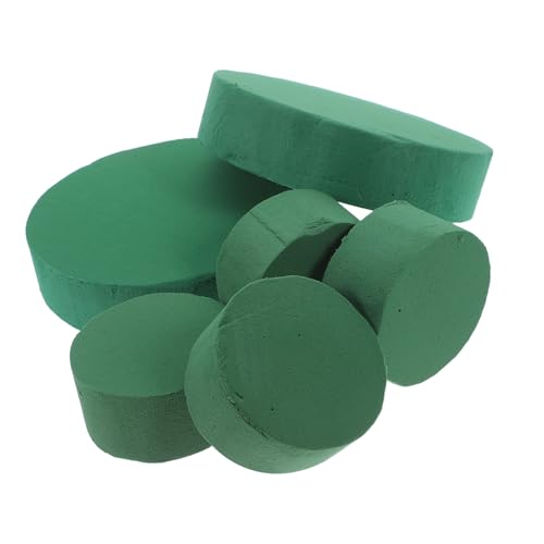 DOITOOL 6stücke Runder Grüner Blumenschaum Für Frische Und Künstliche Blumenarrangements Feucht-trocken-blumenschaumblöcke DIY-floristenbedarf DOITOOL 6stücke Runder Grüner Blumenschaum Für Frische Und Künstliche Blumenarrangements Feucht-trocken-blumenschaumblöcke DIY-floristenbedarf von DOITOOL