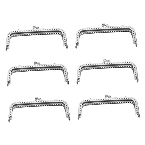DOITOOL 6 Stück Taschenzubehör Handtaschengriffe für die Taschenherstellung Bausatz zum Selbermachen von Handtaschen metallrahmen handtaschen zubehör Handtaschengriff selber Machen Eisen von DOITOOL