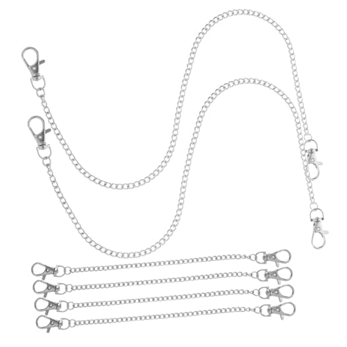 DOITOOL 6 Stück Teiliges Metallhaken ketten zum Aufhängen Robust und Verschleißfest für Pflanzenampeln Poster Windspiele Schilder und Dekorationen und Lange Ketten mit Haken von DOITOOL