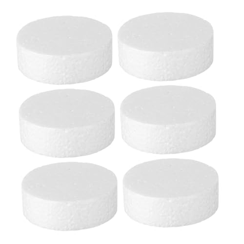 DOITOOL 6 Stück Teiliges Runde Polystyrol schaumscheiben Widerstandsfähige Schaumstoffkreise für DIY Bastelprojekte Langlebige Formstabile Schaumstoffzylinder für Kunst Dekoration Schule DOITOOL 6 Stück Teiliges Runde Polystyrol schaumscheiben Widerstandsfähige Schaumstoffkreise für DIY Bastelprojekte Langlebige Formstabile Schaumstoffzylinder für Kunst Dekoration Schule von DOITOOL