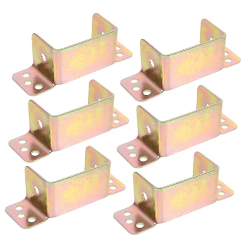 DOITOOL 6 Stück Teiliges U Förmiges Bettplatten Bügelset Verstärktes Bettgestell Stabile Bettgeländer Hardware für Einfache Montage und Sicheren Halt DOITOOL 6 Stück Teiliges U Förmiges Bettplatten Bügelset Verstärktes Bettgestell Stabile Bettgeländer Hardware für Einfache Montage und Sicheren Halt von DOITOOL