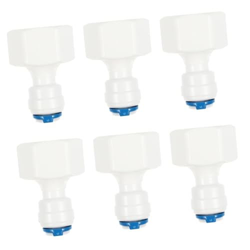 DOITOOL 6 Stück Teiliges Wasserfilter Adapter Quick Connect Fittings Kunststoff Abs Langlebig Widerstandsfähig mit Schnellkupplung für Wasserfiltersysteme Einfache Installation von DOITOOL