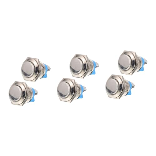 DOITOOL 6 Stück Vielseitiger Türklingelknopf Druckknopf Für Türklingel Chime Button Türklingelteil Panel Mount Metallmaterial DOITOOL 6 Stück Vielseitiger Türklingelknopf Druckknopf Für Türklingel Chime Button Türklingelteil Panel Mount Metallmaterial von DOITOOL