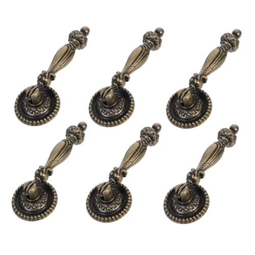 DOITOOL 6 Stück Vintage Schubladengriffe Bronze Einzelloch Retro Möbelgriffe für Küche Bad Schrank Kommode mit Ergonomischem Griff und Einfacher Montage DOITOOL 6 Stück Vintage Schubladengriffe Bronze Einzelloch Retro Möbelgriffe für Küche Bad Schrank Kommode mit Ergonomischem Griff und Einfacher Montage von DOITOOL
