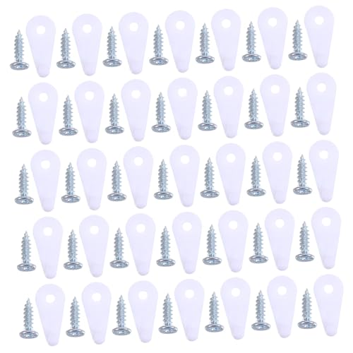 DOITOOL 60 Stück Kleiderschrank Spiegel Befestigungsclip Rahmenlose Vitrinen Glasclips Glashalteclips Für Schrankglas Spiegelrahmen Halteclips Schrankglashalterclip Weißer Kunststoff DOITOOL 60 Stück Kleiderschrank Spiegel Befestigungsclip Rahmenlose Vitrinen Glasclips Glashalteclips Für Schrankglas Spiegelrahmen Halteclips Schrankglashalterclip Weißer Kunststoff von DOITOOL