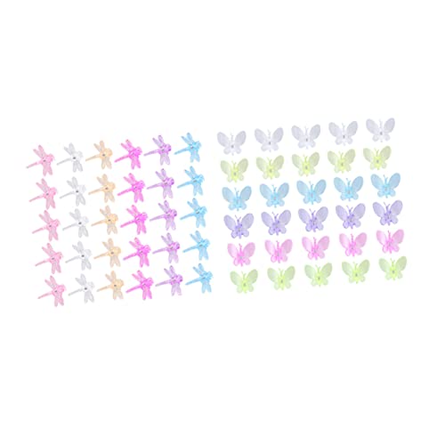 DOITOOL 60 Stück Clips für Pflanzen Mini Orchideen Klammerns, 3.8 cm Schmetterlingsklammern und Libellenklammern für Unterstützen und Halten Pflanze - Garten Pflanzen Clips von DOITOOL