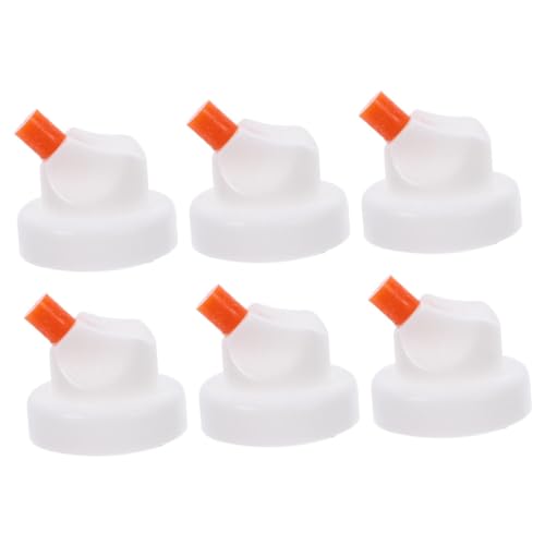 DOITOOL 6St Sprühdüse sprühkopf sprühflasche Spraydüse verstellbar Spraymalerei Zubehör sprühnebel Sprühkappen aus Kunststoff Tipps zum Sprühen von Farben Farbspray Spraydose-Düse Abs Weiß von DOITOOL