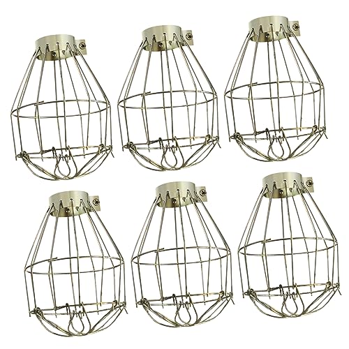 DOITOOL 6Stücke Vintage Metall Lampenschirme Robuste Stahlkonstruktion mit Finish für Hängelampen Industrial Stil für Wohnzimmer und Restaurant von DOITOOL