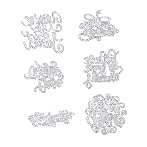 DOITOOL 6stücke Stanzformen Aus Kohlenstoffstahl Prägeschablone Mit Glatter Oberfläche Für DIY-bastelprojekte Scrapbooking Und Albumdekoration DOITOOL 6stücke Stanzformen Aus Kohlenstoffstahl Prägeschablone Mit Glatter Oberfläche Für DIY-bastelprojekte Scrapbooking Und Albumdekoration von DOITOOL