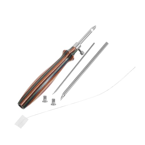 DOITOOL 7 Stück Teiliges Punch Stitching Kit für Erwachsene mit Verstellbaren Dicken Sticknadeln und Ergonomischem Holzgriff Sicheres Vielseitiges Werkzeugset für DIY Stickprojekte und DOITOOL 7 Stück Teiliges Punch Stitching Kit für Erwachsene mit Verstellbaren Dicken Sticknadeln und Ergonomischem Holzgriff Sicheres Vielseitiges Werkzeugset für DIY Stickprojekte und von DOITOOL