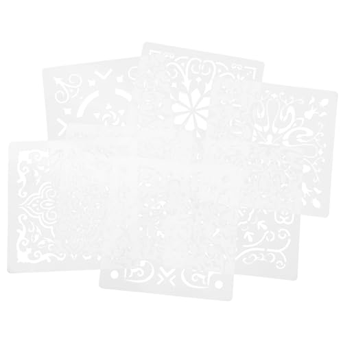 DOITOOL 7 Stück Wiederverwendbare Mandala Schablonen Kompakte DIY Malvorlagen für Wandgestaltung Vielseitige Farbschablonen für Sprühen Handwerk und Dekoratives Basteln von DOITOOL