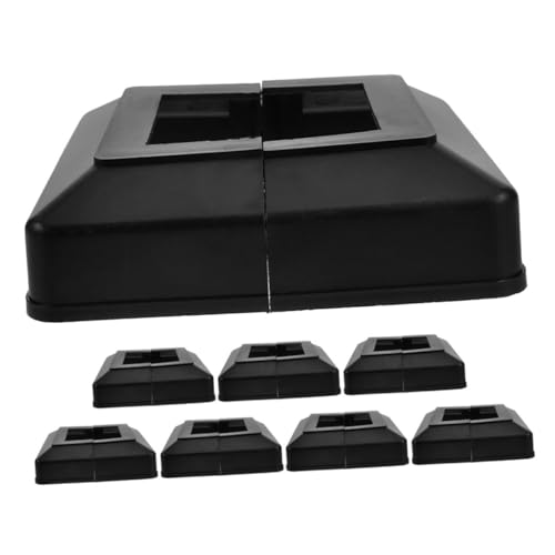 DOITOOL 8 Stück Dekorative Deckpfosten Basisabdeckung aus Kunststoff Geteilte Vierkantrohr Pfostenschürze Einfach zu Montierende Zaunpfostenabdeckungen für Außenbereich Schutz und DOITOOL 8 Stück Dekorative Deckpfosten Basisabdeckung aus Kunststoff Geteilte Vierkantrohr Pfostenschürze Einfach zu Montierende Zaunpfostenabdeckungen für Außenbereich Schutz und von DOITOOL