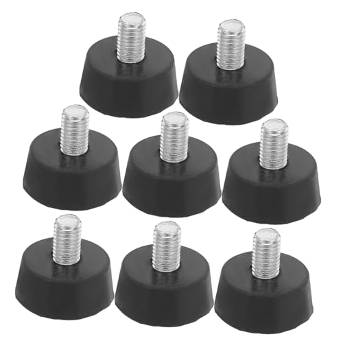 DOITOOL 8 Stück Gummifüße mit Schraubmechanismus Stoßdämpfende Gummifüße für Tische Stühle und Maschinen Robust Langlebig Einfache Montage für Industrie und Gastronomiebereiche von DOITOOL