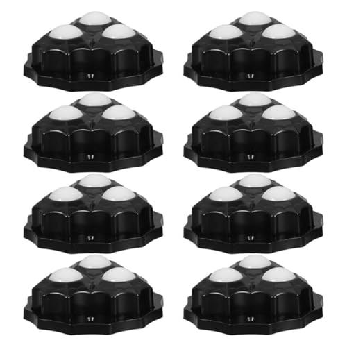 DOITOOL 8stücke Selbstklebende Möbelrollen Lenkrollen Schwarz Drehbar Für Küchengeräte Mini-lenkrollen Selbstklebende Mini-lenkrollen Räder Für Geräte Gerätegleiter Für Küche von DOITOOL