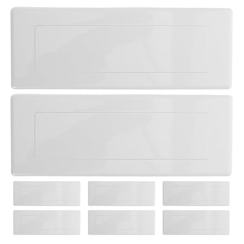 DOITOOL 8 Stück Steckdosen-Abdeckungen: 118 Typen von Wand-Blindplattenabdeckungen – Kunststoff-Anschlusskasten-Steckdosenblende für Wohnzimmer, Schlafzimmer, Büro von DOITOOL