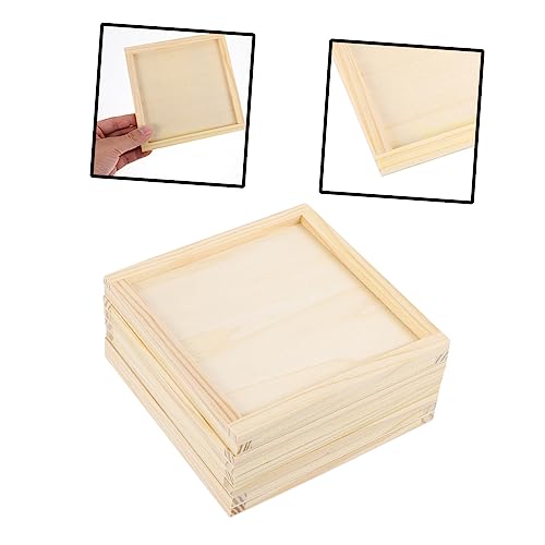 DOITOOL 8 Stück Teiliges DIY Holzrahmen Unvollendete Quadratische Bilderrahmen zum Bemalen Bastelset für Langlebige Holzrahmen für Foto und Kunstprojekte für Malerei und Collagen DOITOOL 8 Stück Teiliges DIY Holzrahmen Unvollendete Quadratische Bilderrahmen zum Bemalen Bastelset für Langlebige Holzrahmen für Foto und Kunstprojekte für Malerei und Collagen von DOITOOL
