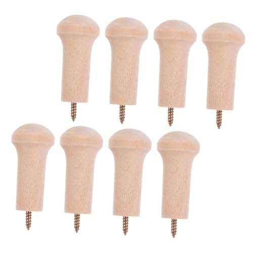 DOITOOL 8 Stück Teiliges Holz Wandhaken mit Schrauben Naturbelassen Robuste Wandhaken für Kleidung Handtücher Taschen Garderobe Türgarderobe Einfache Montage Vielseitig für Schlafzimmer DOITOOL 8 Stück Teiliges Holz Wandhaken mit Schrauben Naturbelassen Robuste Wandhaken für Kleidung Handtücher Taschen Garderobe Türgarderobe Einfache Montage Vielseitig für Schlafzimmer von DOITOOL