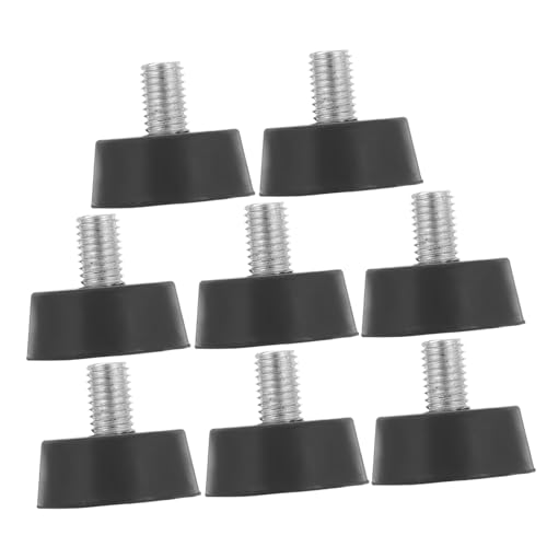 DOITOOL 8 Stück Teiliges Verstellbares Möbelfuß Gummipuffer Stoßdämpfend Vibrationsfrei für Waschmaschine Tische Schränke Robust rutschfest Höhenverstellbar Langlebig von DOITOOL