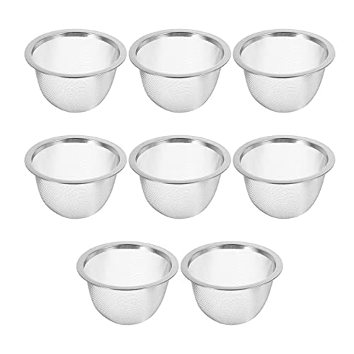 DOITOOL 8 Stücke Mesh Tee Filter Edelstahl Tee Ei Teekanne Stainer Wiederverwendbare Filter Blatt Rohr Sieb Kaffeefilter Küchenzubehör für Die Küche Zubereitung von Tee 7. 6 * 5 cm von DOITOOL