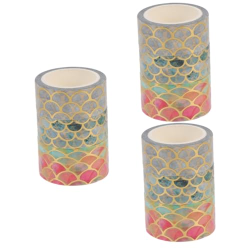DOITOOL 9 Rollen Scrapbook Washi Tape Goldprägung DIY Dekoband für Tagebücher Notizbücher Geschenkpapiere Hochwertiges Klebeband mit Klaren Mustern Vielseitig für Bastelarbeiten und DOITOOL 9 Rollen Scrapbook Washi Tape Goldprägung DIY Dekoband für Tagebücher Notizbücher Geschenkpapiere Hochwertiges Klebeband mit Klaren Mustern Vielseitig für Bastelarbeiten und von DOITOOL