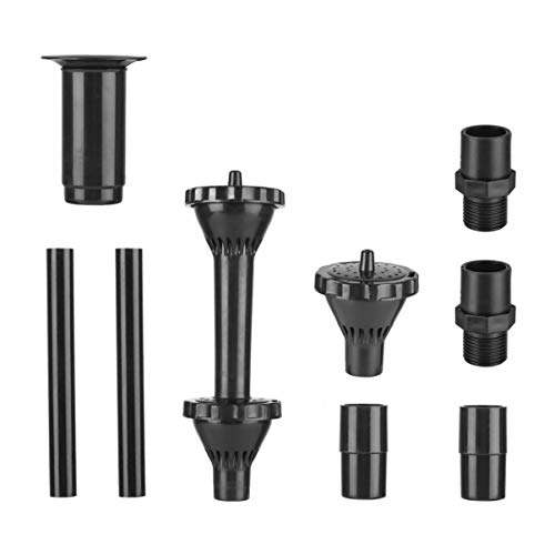 DOITOOL 9 Stück/Set Wasserpumpenset Kleine Springbrunnen Düse Mini Sprühkopf Kit für Teich Aquarium Springbrunnen Pool Garten Groß von DOITOOL