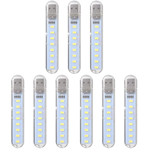 DOITOOL 9stücke Usb Nachtlicht Tragbare Usb Lampe Für Laptop Desktop Hohe Temperaturbeständigkeit Praktische Beleuchtung Für Unterwegs Für Zuhause Oder Reisen von DOITOOL
