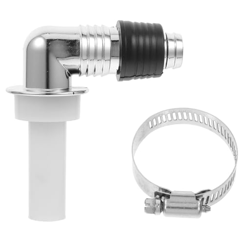 DOITOOL Abflussadapter Waschmaschine Verlängerung Ablaufschlauch Verbinder Ø mit Dichtung und Ablaufklemmen für Waschmaschine Geschirrspüler Badezimmer Bodenablauf Kompatibel von DOITOOL