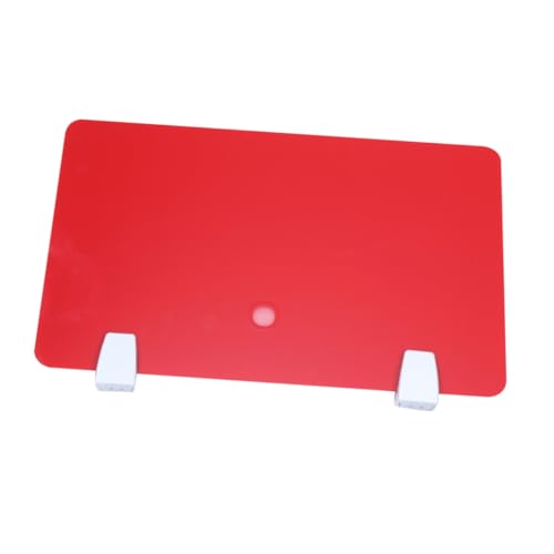 DOITOOL Acryl-trennwand Schreibtisch-abschirmung Roter Desktop-teiler Praktische Büro Prüfungs-abtrennung für Schule und Arbeitsplatz DOITOOL Acryl-trennwand Schreibtisch-abschirmung Roter Desktop-teiler Praktische Büro Prüfungs-abtrennung für Schule und Arbeitsplatz von DOITOOL