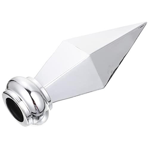 DOITOOL Aluminium Flagge Pole End Cap Topper Finial Silber Metal Fahnenmast Finial Ersatzflagge Kopftoper für Indoor- Outdoor- Parade Fahnenmast von DOITOOL