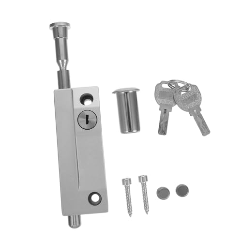 DOITOOL Aluminiumlegierung Drehbarer Türschieber Schloss mit Federfallriegel und Bodeneinlass Doppeltür Synchronisation Sichere Verriegelung für Hotels Büro Gemeinschaftsräume Einfache DOITOOL Aluminiumlegierung Drehbarer Türschieber Schloss mit Federfallriegel und Bodeneinlass Doppeltür Synchronisation Sichere Verriegelung für Hotels Büro Gemeinschaftsräume Einfache von DOITOOL