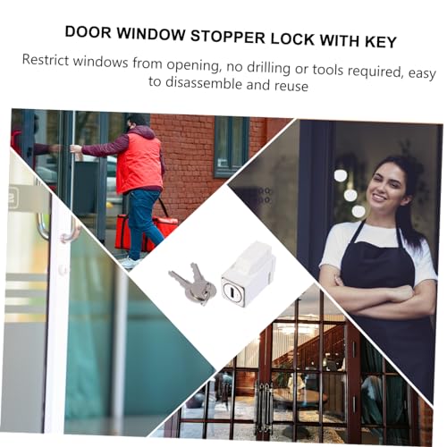 DOITOOL Anti diebstahl Schiebefenster Schloss aus Zinklegierung mit Schlüssel Kindersichere Fenstersicherung Kratzfest und Langlebig Einfache Montage ohne Bohren Geeignet für Fenster und DOITOOL Anti diebstahl Schiebefenster Schloss aus Zinklegierung mit Schlüssel Kindersichere Fenstersicherung Kratzfest und Langlebig Einfache Montage ohne Bohren Geeignet für Fenster und von DOITOOL