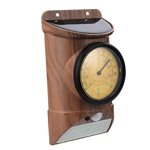 DOITOOL Außenwandleuchte Solar Sensor Wandleuchte Solar Wandlampe Mit Wetterfestem Thermometer DOITOOL Außenwandleuchte Solar Sensor Wandleuchte Solar Wandlampe Mit Wetterfestem Thermometer von DOITOOL