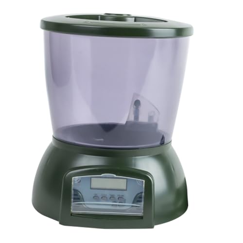 DOITOOL Automatischer Fischfutterspender Mit LCD-Display Robuster Futterautomat Für Aquarien Und Teiche Zeitgesteuerte Fütterung Für Gesunde Fische Geeignet Für Trockenfutter Ohne von DOITOOL
