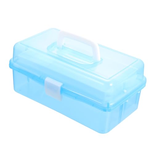 DOITOOL Blocks Storage Box mit Tragegriff Multifunktionale Aufbewahrungsbox für Malutensilien Bastelbedarf und Robuste Praktische Kunststoffbox für Ausflüge und von DOITOOL