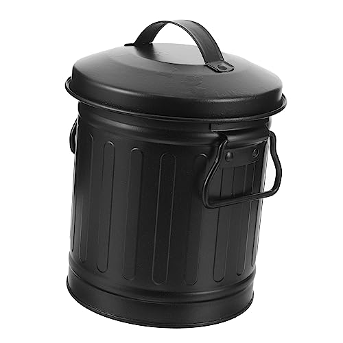 DOITOOL Dekorativer Mülleimer Für Schreibtisch Vintage Abfallbehälter Kleiner Abfalleimer Für Büro Und Zuhause Praktischer Stiftehalter Hochwertiger Robuster Materialmix Für von DOITOOL