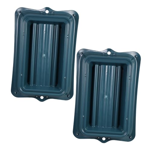 DOITOOL Blumenschlammtablett Blumenschlammhalter Blumentablett Schlammschale Blumen-mittelstück-tabletts Rechteckiger Blumentopf Pflanzer Wasserschale Stielhalter Für Blumen Green Plastik von DOITOOL
