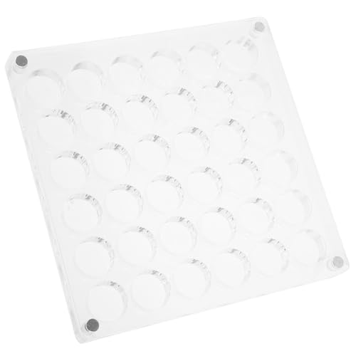 DOITOOL Aufbewahrungsbox Transparent Aus Acryl Für Schmuckorganisation Mit Mehreren Gittern Und Deckel Für Tisch Und Schreibtisch Behälter Zum Einfachen Zugriff Und Aufbewahren Von von DOITOOL