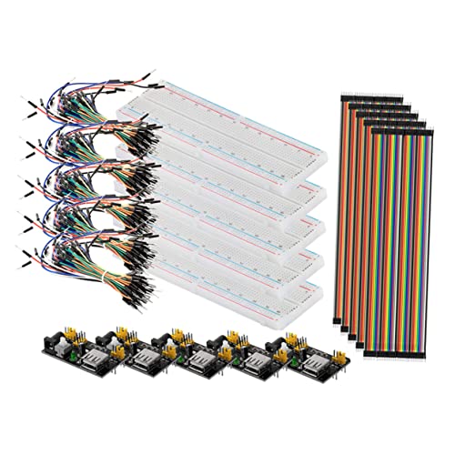 DOITOOL Breadboard Mit Netzteilmodul Jumper Drähten DIY Elektronik Kit Für Schaltungsexperimente Schule Labor Pin Kabel DOITOOL Breadboard Mit Netzteilmodul Jumper Drähten DIY Elektronik Kit Für Schaltungsexperimente Schule Labor Pin Kabel von DOITOOL