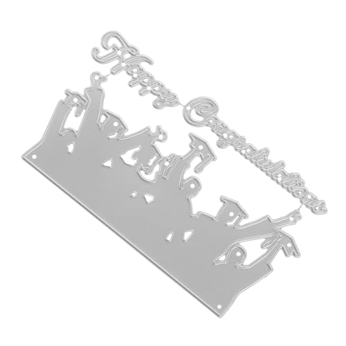 DOITOOL Carbon Steel Cutting Die Graduation Stanzschablone DIY Bastelset Langlebig für Handprägung Grußkarten Scrapbooking Fotoalbum Dekoration DOITOOL Carbon Steel Cutting Die Graduation Stanzschablone DIY Bastelset Langlebig für Handprägung Grußkarten Scrapbooking Fotoalbum Dekoration von DOITOOL