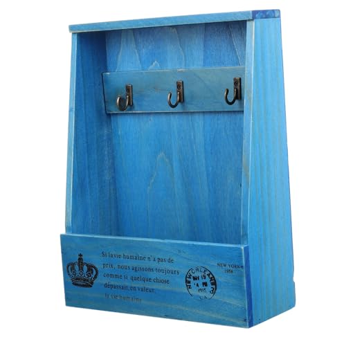 DOITOOL Chic Schlüsselaufbewahrungsbox Aus Holz Wandschlüsselhalter Vintage Schlüssel Etui Für Zuhause Stilvolle Und Funktionale Schlüsselorganisation von DOITOOL