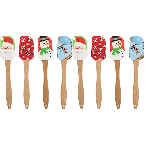 DOITOOL 8stücke Weihnachts-spachtel Kuchenschaber Mit Kreativen Weihnachtsmotiven Für Buttercreme Und Dekoration Für Backen Und An Familie Und Freunde von DOITOOL