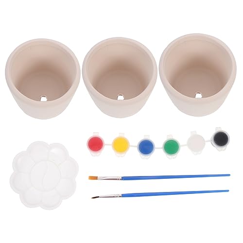 DOITOOL DIY Blumenvase Set Teiliges Malset für Gestalten mit Blankovase für Bastelmaterial und Handmalerei für Zuhause und Garten von DOITOOL