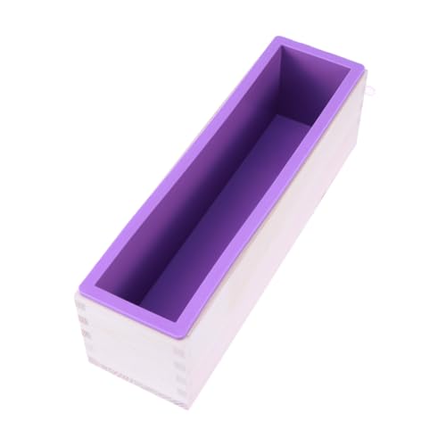 DOITOOL DIY Seifenform Holzbox und Lila Silikonform Oval und Rechteckig Langlebig Geruchlos Leicht zu Reinigen für Handgemachte Seifenherstellung und Formen Gießen DOITOOL DIY Seifenform Holzbox und Lila Silikonform Oval und Rechteckig Langlebig Geruchlos Leicht zu Reinigen für Handgemachte Seifenherstellung und Formen Gießen von DOITOOL