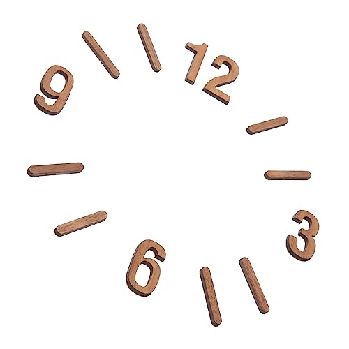 DOITOOL DIY Uhrziffern Ersatzteile für Wanduhr Reparatur Römische Zahlen mit Geraden Balken Einfache Montage Kompatibel mit Quarzuhrwerken Geeignet für Wohnzimmer und Schlafzimmer von DOITOOL