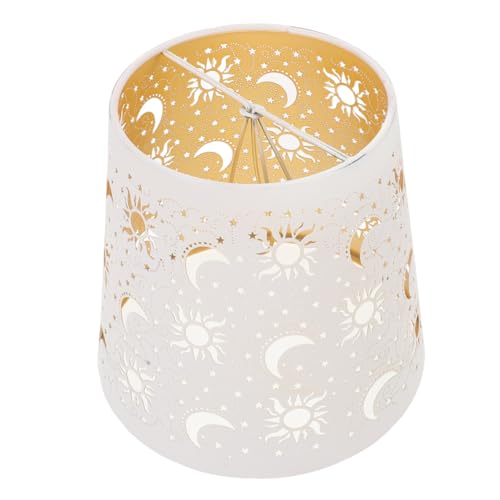 DOITOOL Dekorativer Metall-lampenschirm mit Lasergravur Stern-mond-design Hohl Gearbeitet Vintage Vintage Metalllampenschirm Langlebig Blendfrei Einfache Montage für Wohnzimmer DOITOOL Dekorativer Metall-lampenschirm mit Lasergravur Stern-mond-design Hohl Gearbeitet Vintage Vintage Metalllampenschirm Langlebig Blendfrei Einfache Montage für Wohnzimmer von DOITOOL