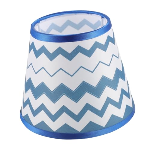 DOITOOL Dekorativer Stoff Lampenschirm Blau Wellendesign Weicher Lichtschutz für Tisch Steh Pendelleuchten in Kinderzimmer Schlafzimmer Wohnzimmer DOITOOL Dekorativer Stoff Lampenschirm Blau Wellendesign Weicher Lichtschutz für Tisch Steh Pendelleuchten in Kinderzimmer Schlafzimmer Wohnzimmer von DOITOOL