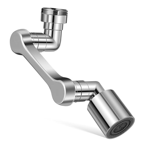 DOITOOL Drehbarer Wasserhahn Verlängerungsaufsatz aus Messing Installation Flexible Strahlregulierung Erweiterter Auslauf für Küche und Bad Langlebiger Robuster Wasserhahnaufsatz von DOITOOL